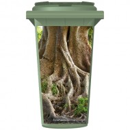 Old Tree Roots Wheelie Bin Sticker Panel